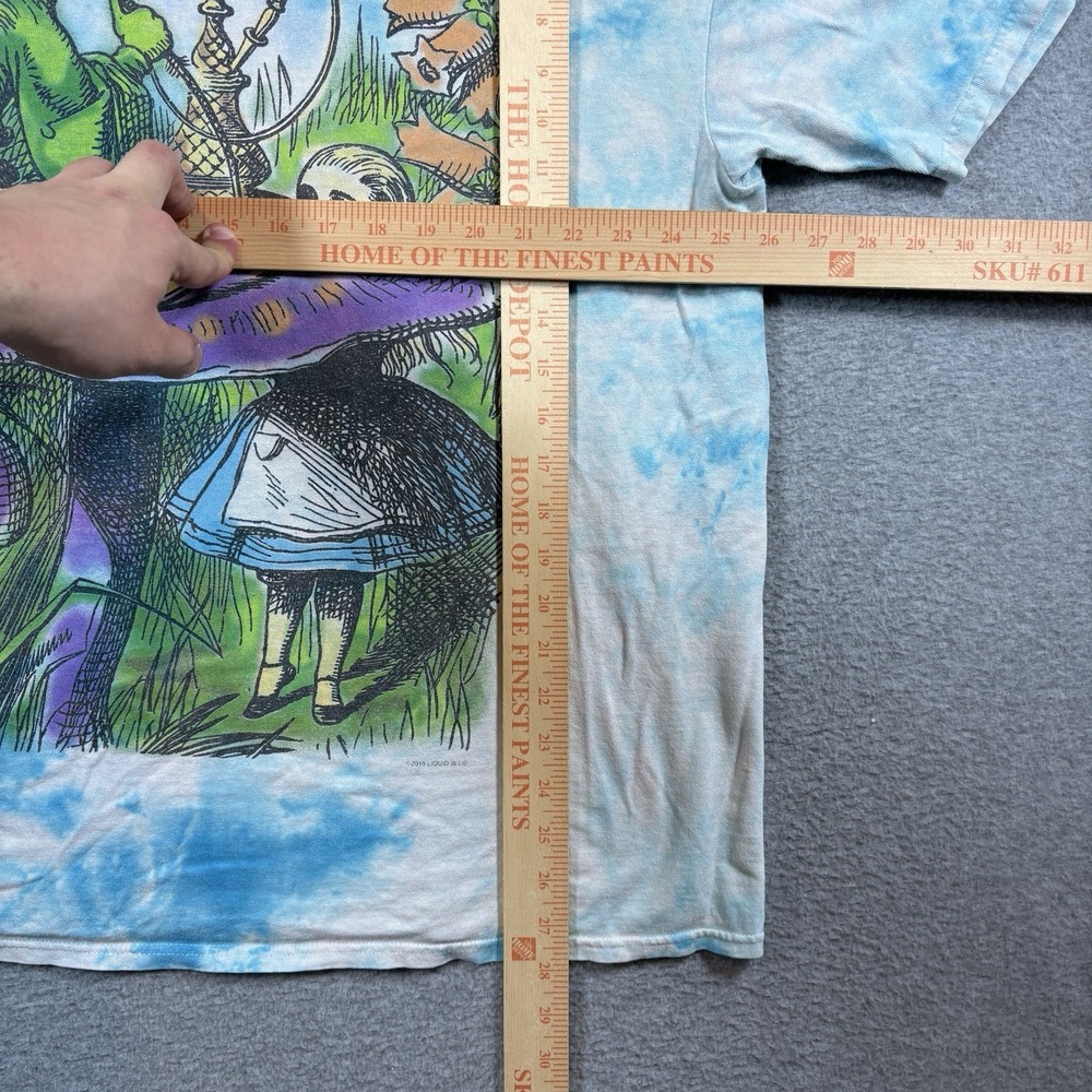 ⁠2015 Liquid Blue Alice In Wonderland 2XL Tie Dye Caterpillar Mushroom Tee⁠ - Picture 6 of 6